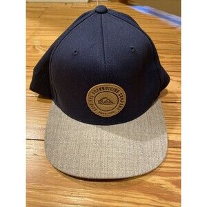 Quicksilver Snapback Cap Men Gray Blue Cotton The Original Boarding Co